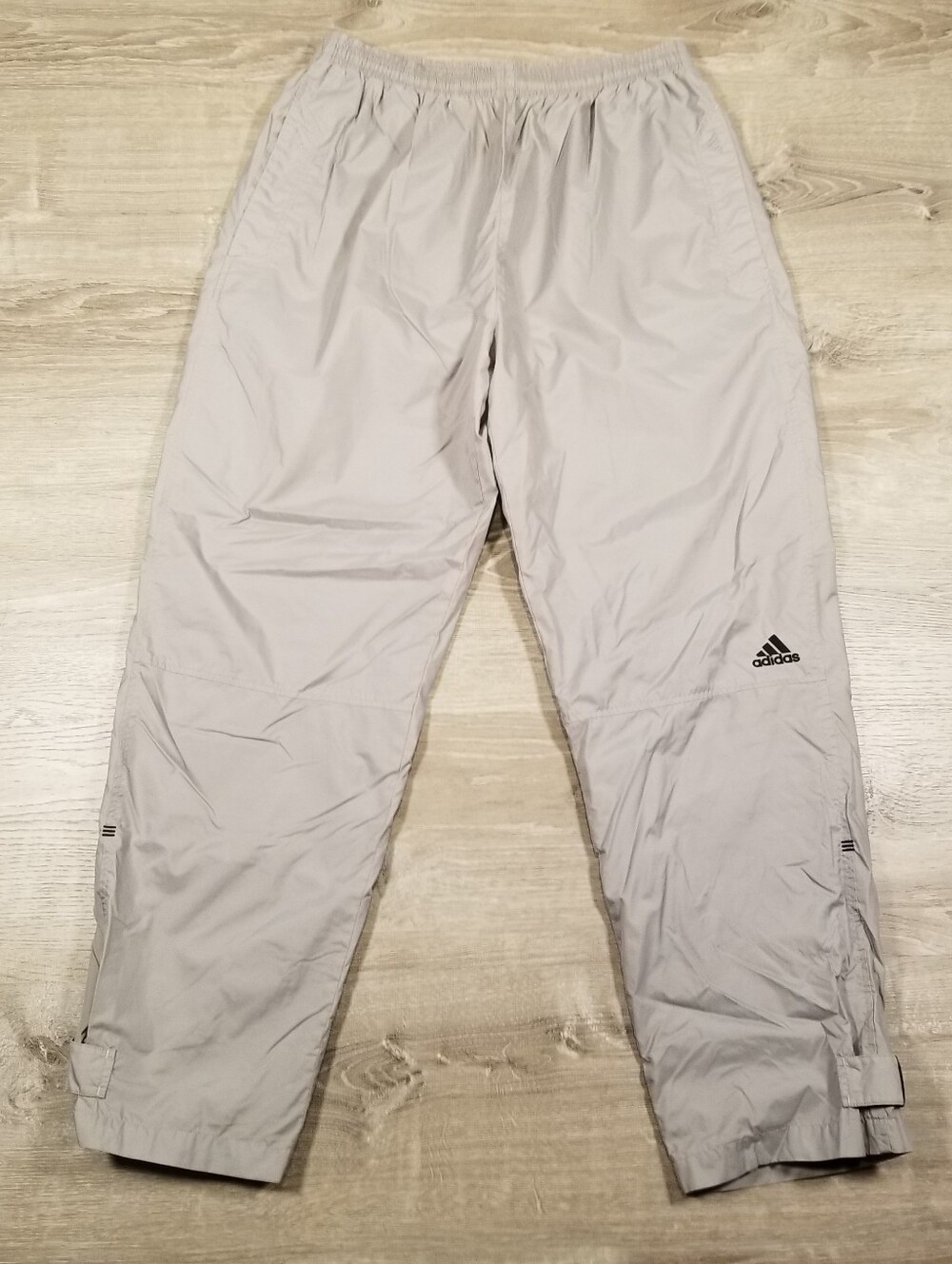 Vintage Y2K 2003 Adidas Baggy Track Pants Mens Large Gray Streetwear Hip Hop